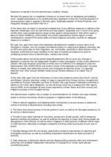 Statement on behalf of the Anti-discrimination Coalition Ukraine