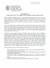 WS 14:  Fundamental Freedoms 11, including freedom of thought, conscience, religion or belief