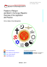 Freedom of Religion and Belief in the Kyrgyz Republic: Overview of the Legislation and Practice
