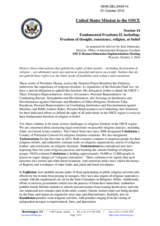 Statement by the United States