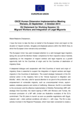 Statement of the European Union