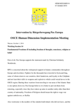 Fundamental Freedoms II including freedom of thought, conscience, religion or belief