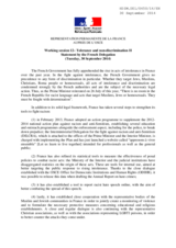 Statement by the French Delegation