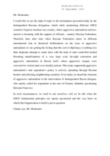 Reply of Lithuanian Delegation to Russian Delegation