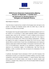 European Union Statement