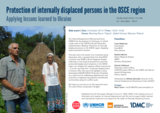 Protection of internally displaced persons in the OSCE region. Applying lessons learned to Ukraine
