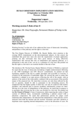 Rapporteur's Reports for Working Session 5