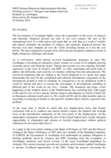 Remarks by Azerbaijan