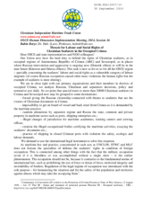 Threats for Labour and Social Rights of Ukrainian Seafarers in the Occupied Crimea