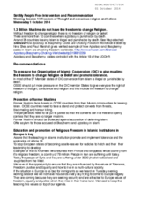 Set My People Free Intervention and Recommendation