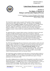 Statement by the United States