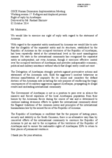 Right of Reply by Azerbaijan