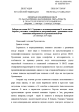 Statement of the Russian Delegation