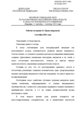 Statement of the Russian Delegation