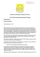 Statement by Burgerbewegung Pax Europa