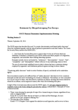 Statement by Burgerbewegung Pax Europa