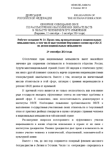 Statement from the Russian Delegation