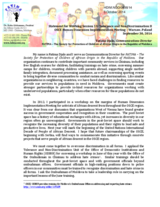 Statement for Working Session 13: Tolerance and Non-Discrimination II