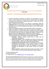 Recommendations for the Implementation of Human Dimension Commitments