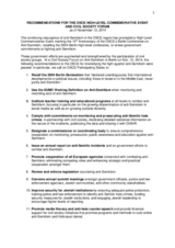 Civil Society Recommendations: 10th Anniversary of the OSCE’s Berlin Conference on Anti-Semitism