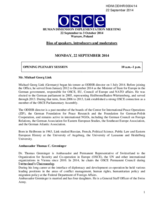 Bios of speakers, introducers and moderators