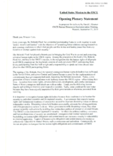 Opening Plenary Statement