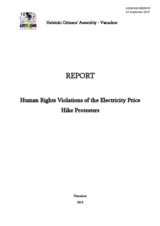 Report: Human Rights Violations of the Electricity Price Hike Protesters