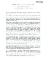 Statement on Fundamental Freedoms