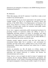Statement by the delegation of Lithuania