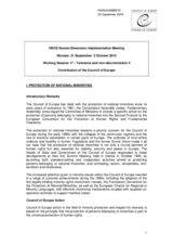 Protection of national minorities