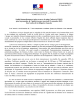 Equality between men and women and the implementation of the OSCE Action Plan for the Promotion of Gender Equality