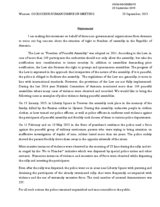 Statement on the right to peaceful assembly in the Republic of Armenia