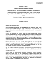 Statement of Austria