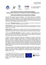 Torture and ill-treatment rife in the armed forces of Tajikistan