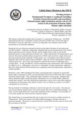 Statement as prepared for delivery by Robert G. Berschinski, Deputy Assistant Secretary of State for Democracy, Human Rights, and Labor