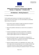 European Union Statement