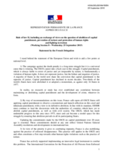 Statement by the French Delegation