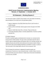 European Union Statement