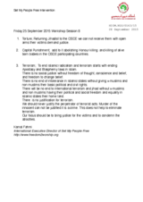 Set My People Free Intervention