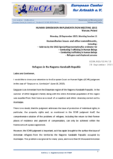 Refugees in the Republic of Nagorno Karabakh