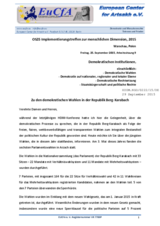 Democratic Elections in Nagorno Karabakh Republic