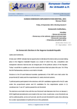 Democratic Elections in Nagorno Karabakh Republic