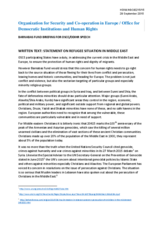 Statement on refugee situation in Middle East and European asylum