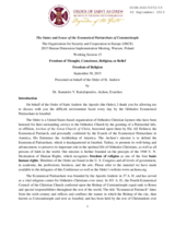 Freedom of Thought, Conscience, Religion, or Belief