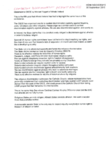 Statement on combating discrimination against atheists