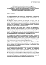 Statement on Roma and Sinti Issues