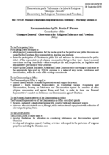 Recommendations by Dr. Mattia F. Ferrero