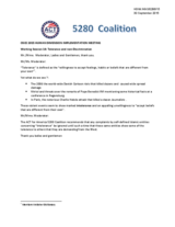 Statement and written recommendations