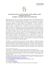 The Right to Conscientious Objection in the Medical Field