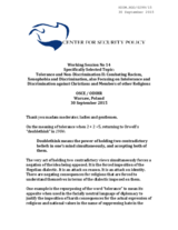 Session 14 - On Tolerance